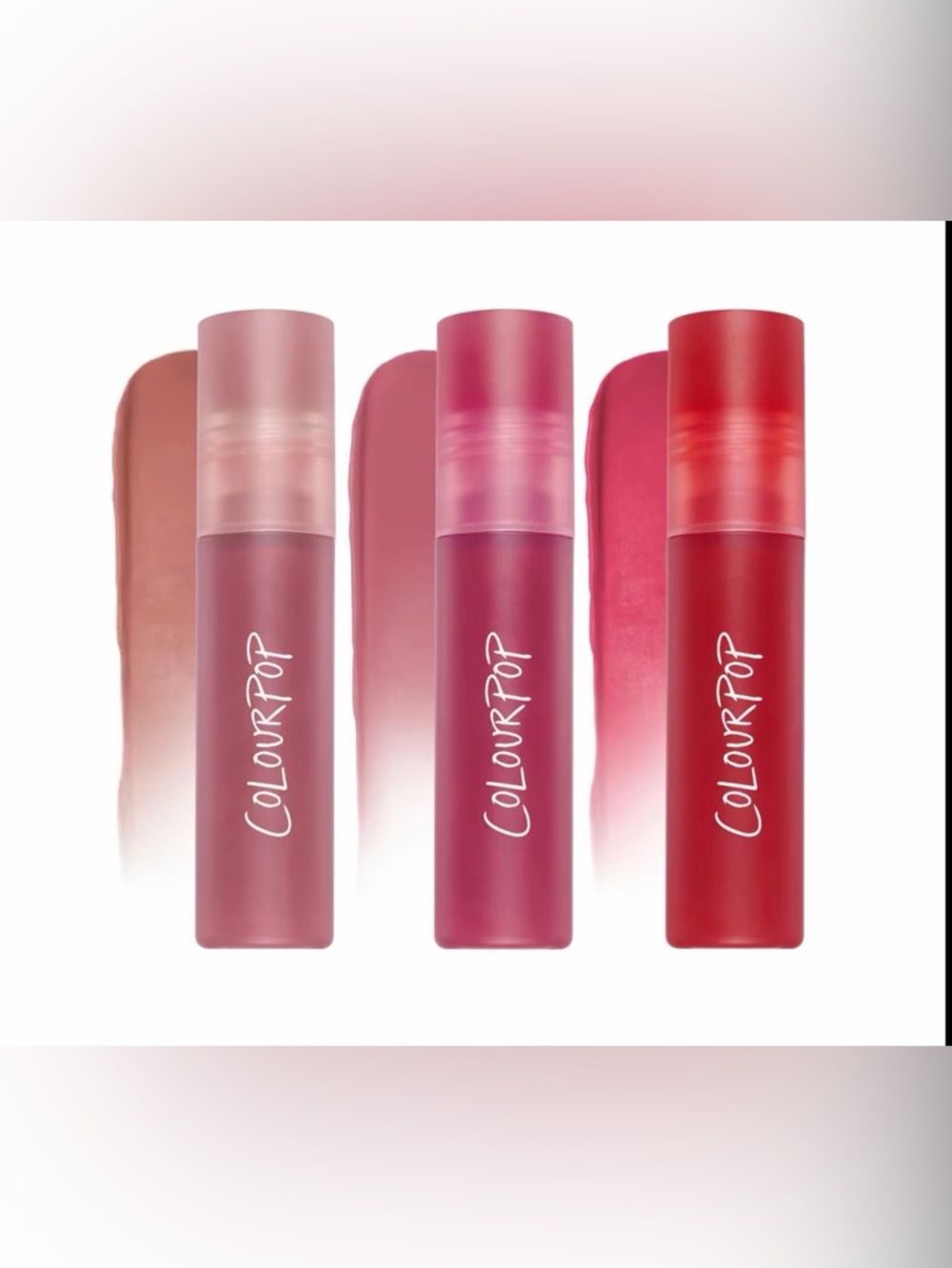 ColourPop Cloud Whip Blurring Soft Matte Liquid Lipstick Trio- Petal Plush